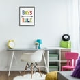 thumbnail image 3 of Stupell Industries Boys Rule with Arrow Typography Painting Black Framed Art Print Wall Art, 16 x 20, 3 of 10