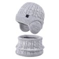 thumbnail image 4 of Enyan Kids Winter Hat Unisex Boys Girls Warm Thick Fleece Lined Knit Beanie with Earflaps, 4 of 4