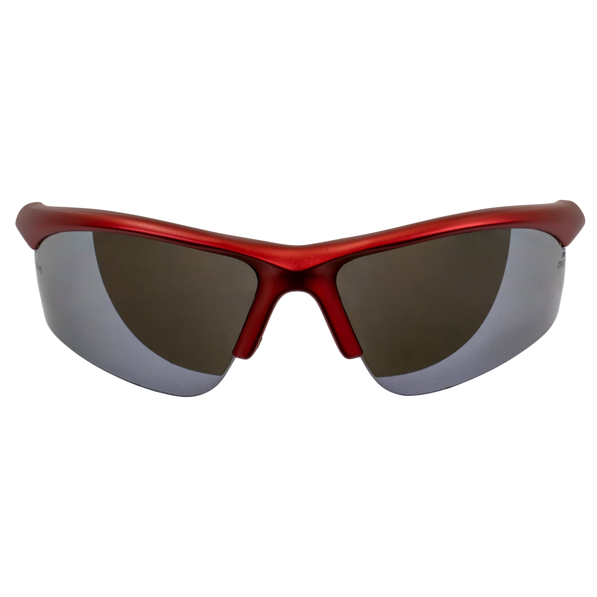 Global Vision Ambassador Wrap Around Motorcycle Sunglasses Metallic Red Frame w/ Smoke Lens