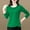 Green, variant on POTETI Running Shirts for Women Winter Casual Solid Color Casual Cotton Long Sleeved T-shirt Lace Design Watermelon Red Blouse for Juniors