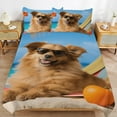 thumbnail image 2 of Duvet Cover Queen Size Happy Dog 3 Pcs Duvet Cover Set Bedding Sets Queen Soft Breathable, 2 of 6