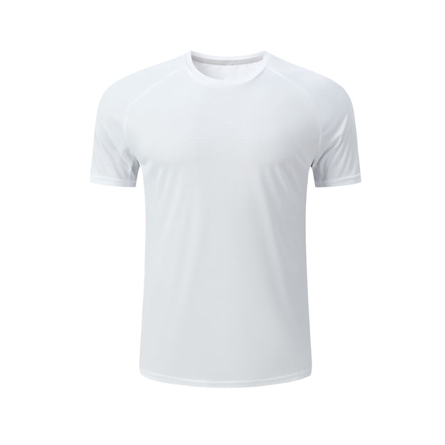 Camisas de Manga Corta para Hombre Color Sólido Deportes Top Blusa de Cuello Redondo, Casual para Al Aire Libre Y Uso Diario