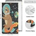 thumbnail image 2 of SKYSONIC Sloth Soft Hand Towels set of 2, Absorbent Bath Towel Decorative Fingertip Towels for Bathroom Gym Spa Hotel Beach Swimming Pool,14.4 x 28.3 inch, 2 of 7