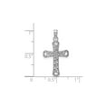 thumbnail image 2 of 10K White Gold Cross Charm Pendant Necklace with Chain, 2 of 4