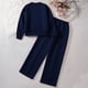 thumbnail image 4 of Cowsor Little Girls Outfits 2 Piece Toddler Long Sleeve Sweatshirt Leggings Pants Clothing Set, 4 of 5