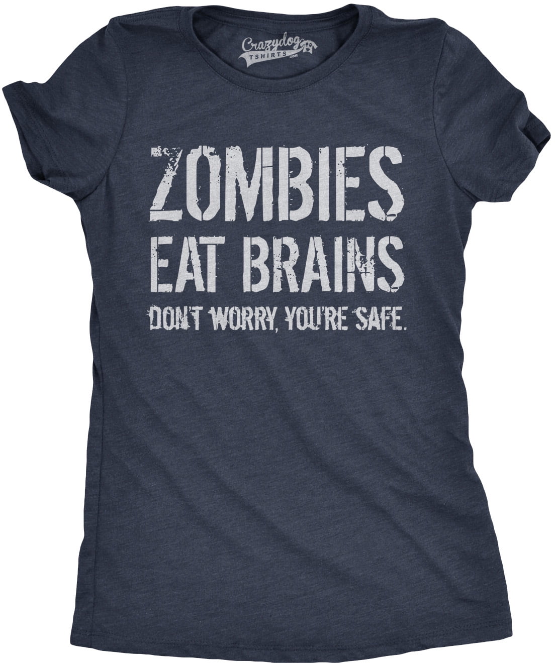 Eat your brains. The Zombies ate your Brains. Safe funny. Zombie eating own Brain.