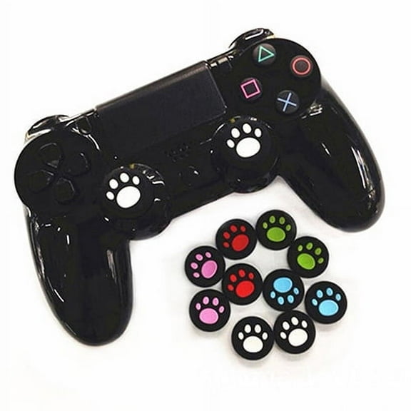 Visland 2pcs Wireless Controllers Silicone Analog Thumb Grip Stick Cover, Game Remote Joystick Cap,Silicone Cat Pad Joystick Thumb Stick Caps Cover for PS4 Xbox ONE Xbox 360 PS3 PS2 Cat Paw