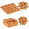 thumbnail image 1 of 200 Piezas Mini Ladrillos y Tejas Modelo Conjunto Rojo Imitación Construcción Paisajismo Casa de Muñecas Bricolaje Accesorios de Jardín, 1 of 5