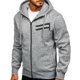thumbnail image 4 of Moda hombre invierno manga larga cremallera utilidad sudadera Tops blusa Pompotops oipoqjl21644, 4 of 7