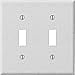 thumbnail image 3 of Pro-White Steel Wrinkle Switch Wall Plate, 3 of 3