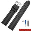 thumbnail image 3 of Correas de reloj para Seiko Breitling Wanguo, correa de reloj de caucho con flúor, correa de reloj impermeable para hombres, accesorios para mujeres, 3 of 5