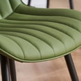 thumbnail image 7 of YOUNIKE Soft Dining Chair Set of 2 Faux Leather Upholstered Wide Back Kitchen Chair, Green, 7 of 7
