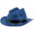thumbnail image 1 of Amscan 399314. 22 Marine Blue Glitter Mini Cowboy Hat - Pack of 12, 1 of 1