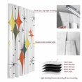 thumbnail image 6 of Colorful Diamond Blackout Curtains for Bedroom/Living Room, Pinch Pleated Black Out Curtains, Modern Geometric Middle Century White Room Darkening Window Drapes with Hooks 2 Panels, 39"x70", 6 of 8