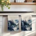 thumbnail image 7 of Blue Black Foggy Forest Kitchen Towels Set of 4, Abstract Art Mountain Absorbent Dish Towels for Kitchen, Microfiber Hand Towel, Quick Drying Tea Towel for Cleaning Decorative Dishcloths, 7 of 7