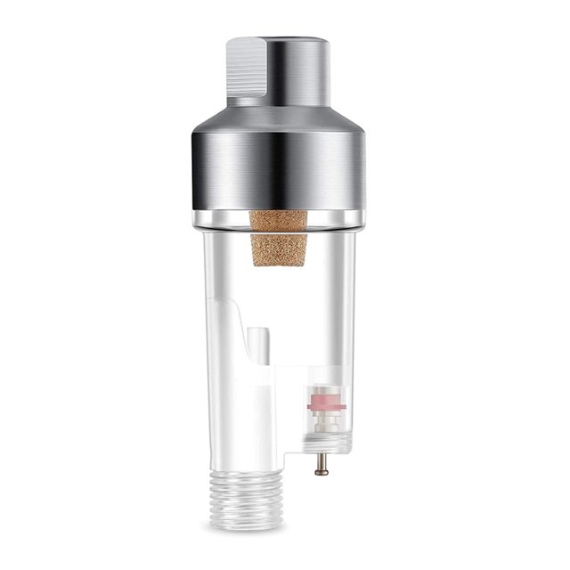 Riwesomey Aerógrafo Metal Filtros de liberación rápida Aerógrafos reemplazables Conexión de trampa de agua Reparación de accesorios de filtrado Herramientas eléctricas Riwesomey TO008684-00B