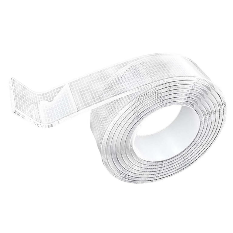 5PK Clear Double Sided Tape for Crafts 1/2 inch Wide Heavy Duty Adhesive  Two Side Strong Sticky Thin Mounting Tape for Poster Carpet Wall Safe