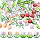 thumbnail image 1 of 80 Uds. De cuentas de cristal hechas a mano con forma de flor de tulipán, accesorios para hacer joyería artesanal, 1 of 5