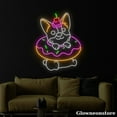 thumbnail image 3 of Glowneon Donut Baby Dog Neon Sign, Corgi Dog Donut LED Sign, Welcome Open Donut Shop LED Light, 3 of 5