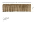 thumbnail image 6 of VHC Brands Farmhouse Kitchen Window Curtains-Sawyer Mill Tan Valance, 16x90, Charcoal Black, 6 of 6