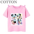 thumbnail image 2 of Camiseta de algodón con estampado de dibujos animados para niños, de manga corta, informal, de Disney Four Palace, Minnie Mouse, Anime, para verano, 2 of 4