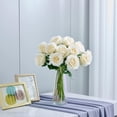 thumbnail image 3 of 12PC Black Roses Artificial Flowers Fake Roses Silk Realistic Roses Bouquet Flowers with Long Stems for Wedding Home Party Centerpieces Decorations, 3 of 5