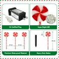 6PK 28inch Christmas Pathway Light Lollipop 8 Lighting Modes Flickering
