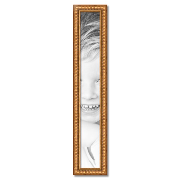 ArtToFrames 6" x 45" Gold Picture Frame, 6x45 inch Gold Wood Poster Frame (WOM-4293)