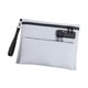 thumbnail image 4 of Organizador de cables de viaje, bolsa de viaje con cerradura de contraseña, bolsa de almacenamiento con cerradura para accesorios de 2 capas, cartera Gris, 4 of 8