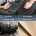 thumbnail image 4 of 1 Pack Black Ventilated Cool Bottom Car Seat Cover, 3D Air Mesh Breathable Front Leather Car Seat Protectors, Universal Fit Automotive Comfortable Seat Cushion with Storage Pocket for Car Truck SUV, 4 of 6