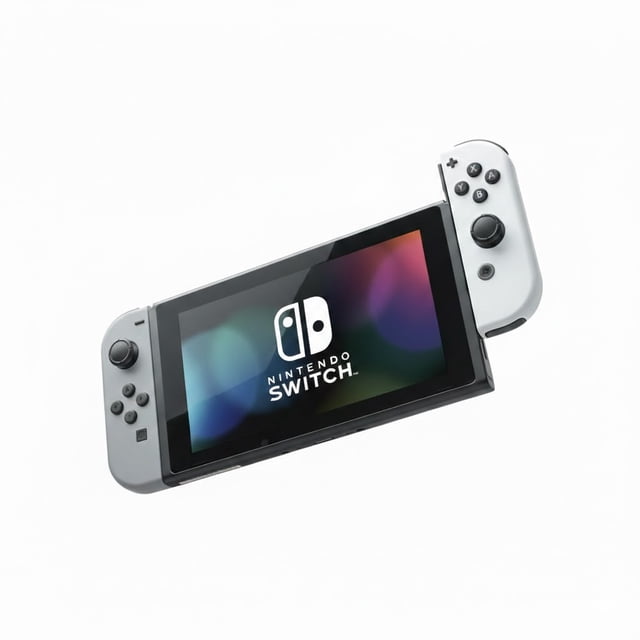 Nintendo Switch 32GB Gaming Console with Gray & White Joy-Cons (Refurbished)