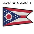 thumbnail image 2 of Ohio Flag Embroidered Iron-on Patch, 2 of 2