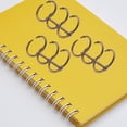 thumbnail image 4 of Brown Alloy Binder Rings for Daily Use Smooth and Durable 6 Pieces, 4 of 9