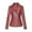 Pink, variant on Fesfesfes Leather Jacket for Women Solid Zipper Leather Tops Cardigan With Pocket Short Coat Jacket Under $10