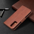 thumbnail image 5 of Dteck Case for Samsung Galaxy S20 FE(6.5 inches),Luxury Magnetic Leather Rubber Wallet Card Holder Flip Strap Cover Protective Shockproof Kickstand S20 FE 5G Phone Case ,Brown, 5 of 5