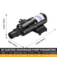 thumbnail image 5 of DC 12/24V 32L Household Toilet Sewage Pump RV Kitchen Non-clogging Electric High Pressure Cutting-type Sewage Pump Garbage Pump, 5 of 5