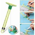 thumbnail image 3 of Sliding Gauge Sewing Measuring Tool, 2 Pieces 5 in 1 Sliding Gauge, Sewing Measure Gauge Fabric Quilting Ruler for Knitting Craft Sewing Beginners Sup, 3 of 5
