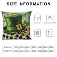 thumbnail image 6 of Nawypu St Patricks Day Pillow Covers Throw Pillow Covers for Black White Buffalo Plaid Lucky Charms Shamrock Outdoor Pillowcase Green March Hat Gift for Home Bedroom Sofa Decor 2pc, 6 of 6
