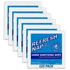 Refresh Nap Antibacterial Wipe (125 Count) Alcohol & BZK based Body Antiseptic Cleansing Disposable Prep Pads, Individually Wrapped