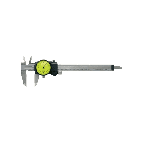 Series 505 Dial Caliper, Outside Range 0 in to 6 in, Carbide Tip