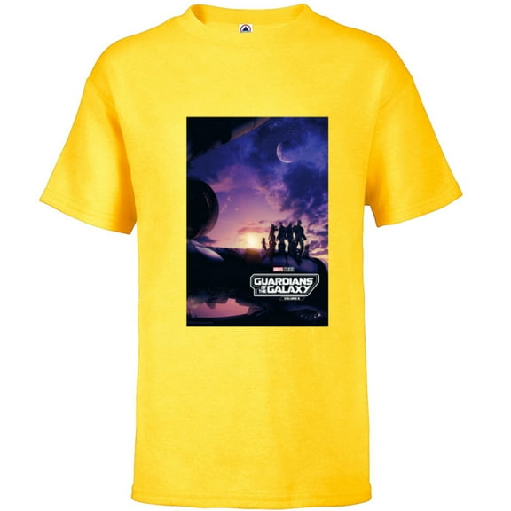Marvel Guardians of the Galaxy Volume 3 Movie Poster Logo - Short Sleeve T-Shirt for Kids - Customized-Sunflower