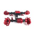 thumbnail image 1 of ZheElen Aluminum Alloy Front And Rear Axle Housings For 1/10 Axial SCX10 Crawler Red, 1 of 6