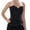 Black, variant on Grebrafan Corset Women Lacing Boned Steampunk Pirate Bustier Black XL