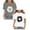 Grey, White, variant on 2 Pack Girls T Shirts Short Sleeve Crew Neck Flower Printed Shirt Casual Loose Fit Cotton Tee Tops for Summer, Size 10-11 Years