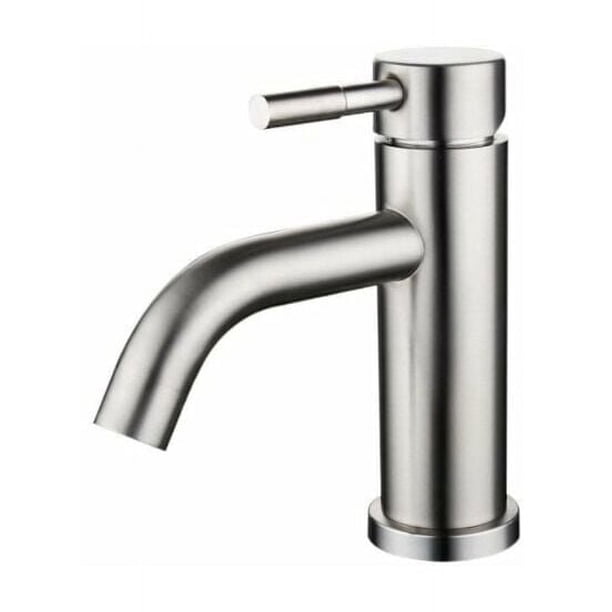 Grifo de baño de un solo orificio, grifo de tocador de acero inoxidable con acabado exquisito, diseño de manija ergonómica para un flujo de agua suave, adecuado para dispensadores de manipuladores de