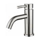 thumbnail image 1 of Grifo de baño de un solo orificio, grifo de tocador de acero inoxidable con acabado exquisito, diseño de manija ergonómica para un flujo de agua suave, adecuado para dispensadores de manipuladores de, 1 of 1