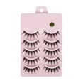 thumbnail image 2 of Pestañas postizas jinwen 5 piezas Fibra Sintética Largas Negras, 2 of 8