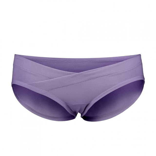 Ropa interior de embarazo de algodón transpirable bragas elásticas de cintura baja en forma de U para mujer Anggrek Otros