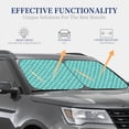 thumbnail image 3 of Kdxio Aquamarine Glitter1 Print 2-Piece Sun Shade Front Windshield - Foldable Car Front Window Sunshades For Most Sedans Suv Truck, 3 of 6