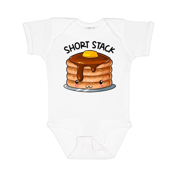 Inktastic Short Stack Cute Pancake Breakfast Boys or Girls Baby Bodysuit